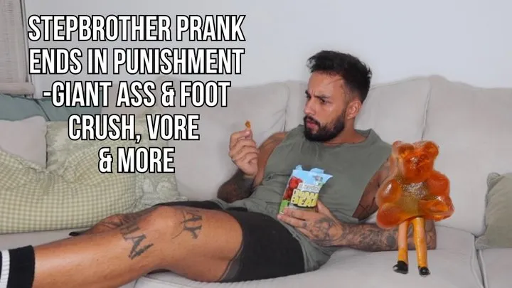 Stepbrother prank ends in punishment | Unaware to aware giant crush, vore and more - Lalo Cortez