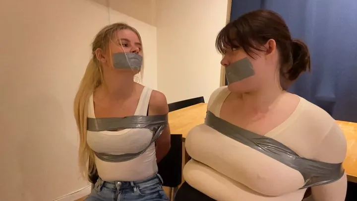 Summer &amp; Snowflake: Duct Tape Challenge Goes Wrong