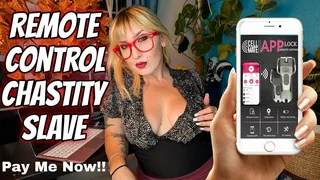 Remote Control Chastity Slave