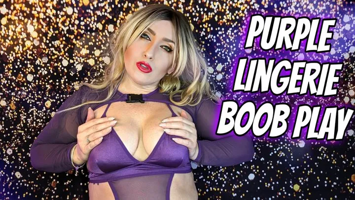 Purple Lingerie Boobs