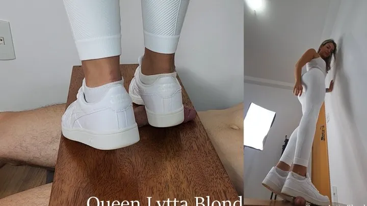 Queen Lytta Blond - SEXY Nurse CBT EP 4 - with 2 angles - First Scarlett Sneakers CBT Ever! - CBT - COCK TRAMPLING - FOOT DOMINATION - FOOT HUMILIATION - BALLBUSTING - COCK SQUEEZE - AMATEUR - FOOT FETISH - SOLES - COCK STOMP