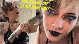 STEP-SIS catches you WANKING YOUR COCK and cuts its off and eats it!