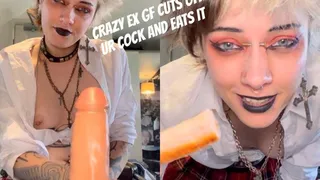 SLUTTY EX GF in SCHOOLGIRL OUTFIT gives you PENECTOMY for cheating on her and EATS IT