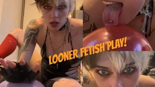 your GOTH GF indulges your BALLOON FETISH one more time