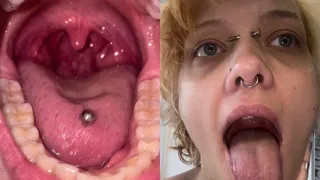 MOUTH TOUR no makeup teeth tongue uvula tonsils check