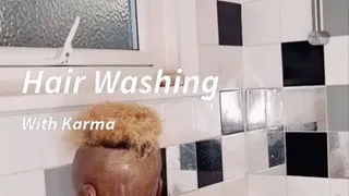 Hair Washing With Karma