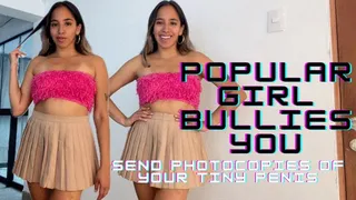 Popular girl bullies you (SPH, Masturbation encouragement)