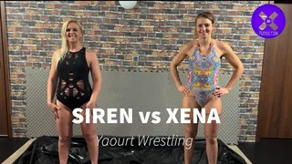 XENA WRESTLING vs SIREN MAX yogurt competitive wrestling