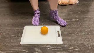 Crushing an Orange with My Feet