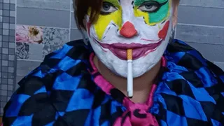 clown baby smoking and pop more balloons