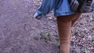 Peeing Her Pants in the Woods