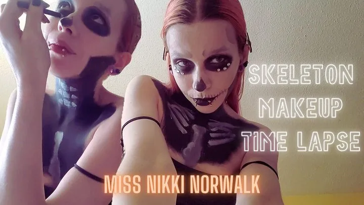 Skeleton Makeup Time Lapse