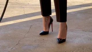 Cleaning my car in sokate Louboutin heels : A Teacher's Secret Desire part 1