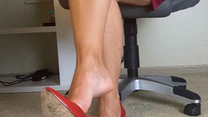 Love showing off my sexy red heels