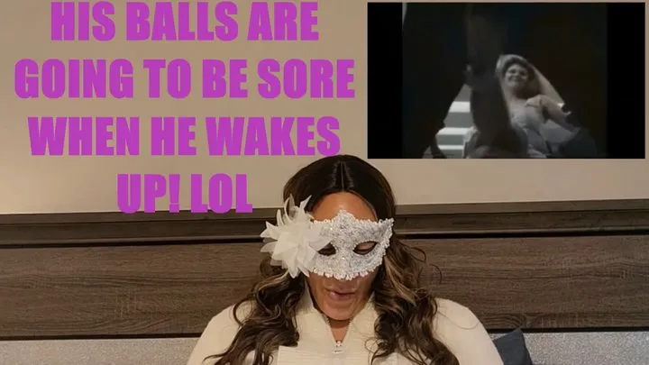 HE'S GONNA HAVE SOME SORE BALLS WHEN HE WAKES UP! BALLBUSTING MOVIE REACTIONS 4