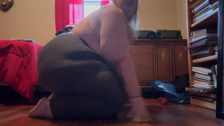 BBW Torn Leggings Masturbation