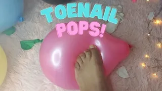 Popping Balloons With My Long Toenails