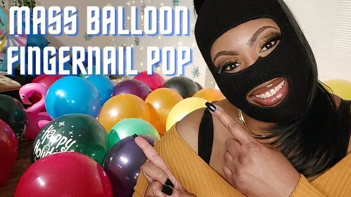 Mass Balloon Fingernail Pops With Marley!