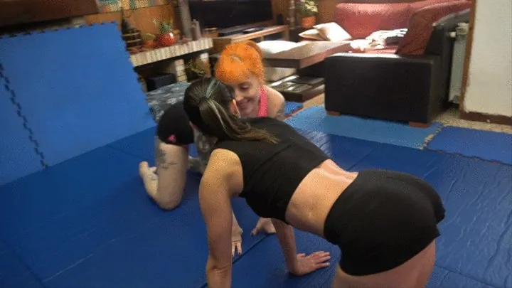 Brigit Heart Wrestles Brazilian Amazon Mel Fire