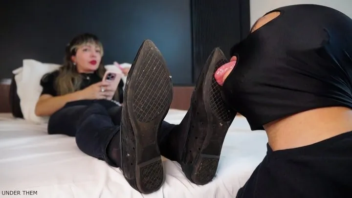 Licking Unsanitary Shoes