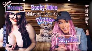 STEP-MOMMYS BOOBY JUICE MAKES YOU GO IN YOUR DIAPER FOR BABYSITTER