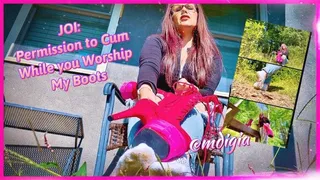 JOI PERMISSION TO CUM BOOT WORSHIP