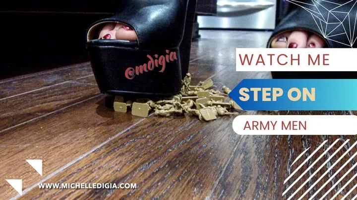 Watch Me Step on these little Army Men in Wedges