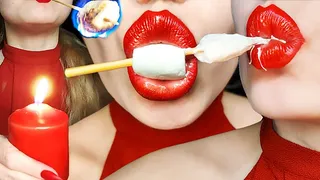 Sexually eating marshmallows with fire