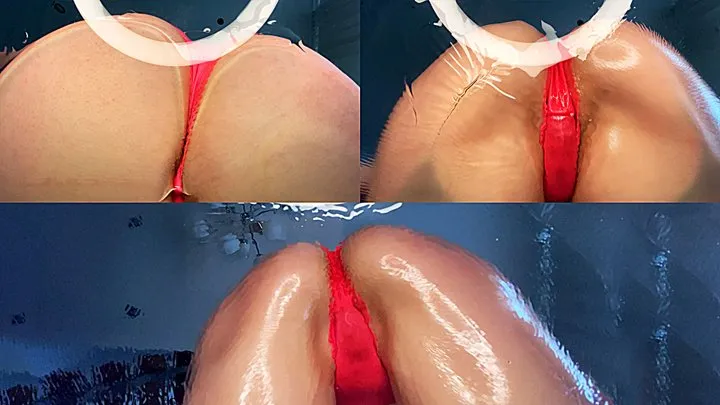 Oily Ass Jumping on Glass Table