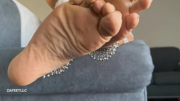 “Smacking my oily soles”