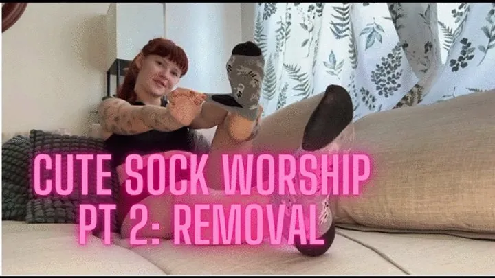 Cute Sock Worship Part 2: Removal