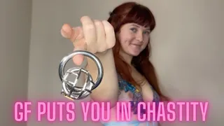 GF Puts You In Chastity