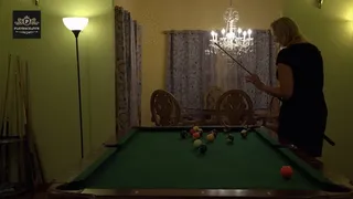 Real Mature Couple have intense sex on the pool table multiple positions and orgasm