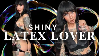 Shiny Latex Lover Gooner Scarlett Cummings fucks your mind with her form fitting latex and makes you goon ass worship JOI