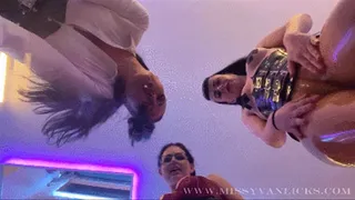 POV You are going to be our swallow pig, Spitting on you!
