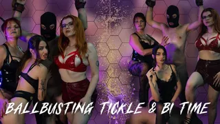 Ballbusting Tickle BI Time ft Mistress Andreea & Black Cat