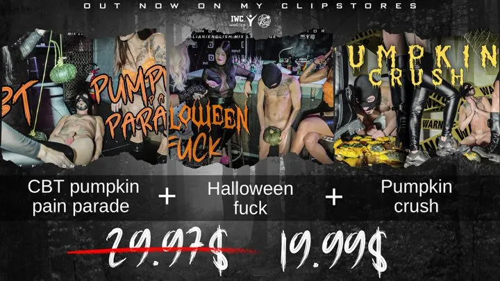 Femdom halloween 2023 edition (3VIDEO)