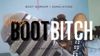 Ebony Boot Bitch (ebony boot worship)