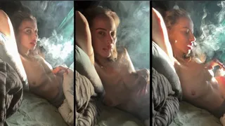 POV waking up to your chain smoking girlfriend