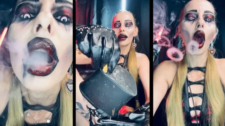 Vampire Queen smokes a l&m red