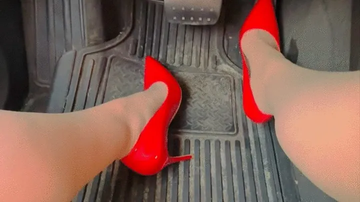 Trixie Love in Red Hot Heels and Nylon Feet