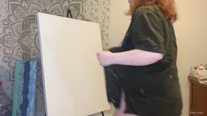 BBW Painting in Panties