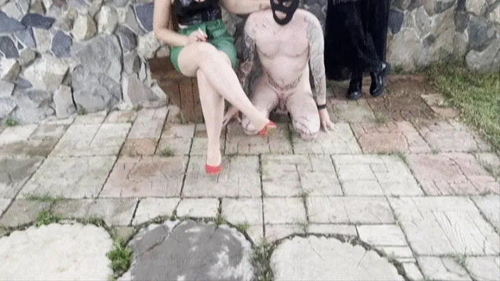 Human Ashtray, Smoking fetish and punishment with faceslaps and spit