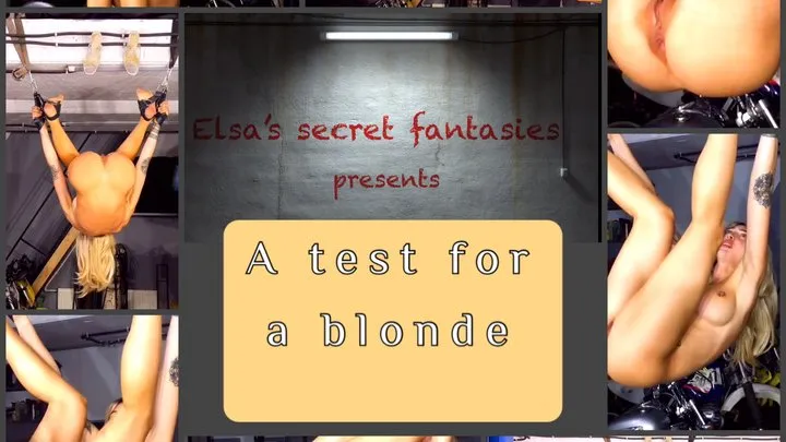 A test for a blonde