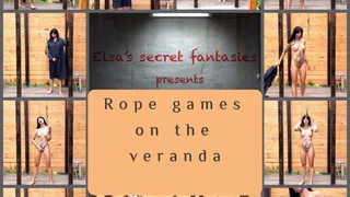 Rope games on the veranda