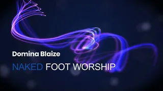 Naked foot worship