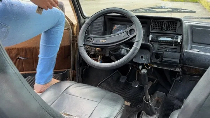 Kaena tests out her car after taking it to the mechanic following repairs.