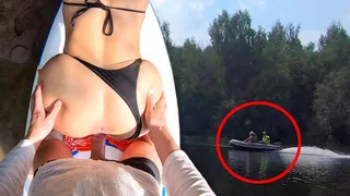 We Were Noticed - Real Risky Outdoor Blowjob and Fuck by the River Bank - Amateur Couple POV Sex