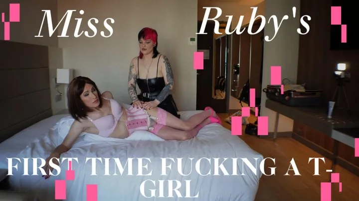 Mistress Ruby's first time fucking a T-Girl