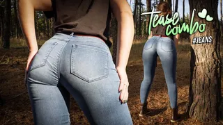 Hot Milf In Tight Jeans Teasing Her Amazing Ass In The Woods